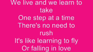 Jordin Sparks  One Step at a Time Lyrics [upl. by Ruford881]