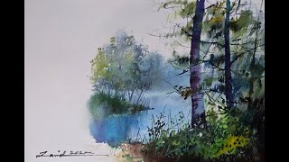 Watercolor painting tutorial  Whispers of Nature [upl. by Aiuqal339]