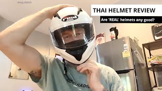 Are helmets made in Thailand worth the money ‘REAL’ brand helmet review 🛵🛣️🤔 [upl. by Eisle]