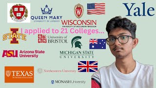 College decision reactions  Indian international CS  21 colleges  🇺🇸🇬🇧🇦🇺 [upl. by Hajidak]