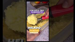 Helado de mango cremoso casero con solo 3 ingredientes facil y rápido [upl. by Nimzaj]