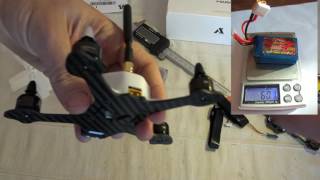 Youbi XV130 unboxing analysis configuration and demo flight Courtesy Banggood [upl. by Readus650]