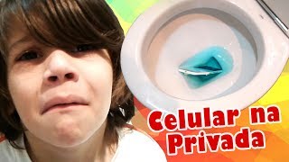 Celular na Privada  DIY Como fazer com Sarinha [upl. by Bozovich62]