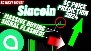 Massive Buying Signal Flashed On Siacoin Charts  SC Crypto Coin Price Prediction 2024 [upl. by Cannell339]