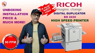 RICOH DX 2430 I Unboxing Installation amp Price I 2023 [upl. by Brenner]