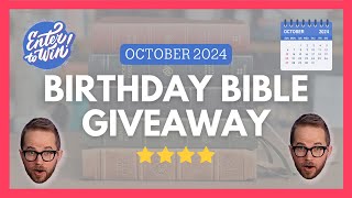 October 2024 Bible Giveaway 🎉 [upl. by Nerred]