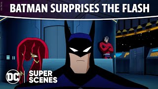 Justice League Unlimited  Batman Surprises the Flash  Super Scenes  DC [upl. by Entwistle999]