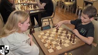 WFM Glittering Goldie 1999 vs Aladdin Jr 1610 Chess Fight Night CFN Rapid [upl. by Kciredohr]