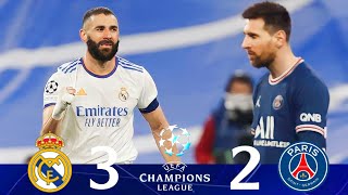 Real Madrid vs PSG 32  round of 16 Champions League 2022 Extended Goals amp Highlights [upl. by Kcajyllib26]