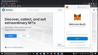 HOW TO CONNECT METAMASK TO OPENSEAio AND OTHER WALLETS [upl. by Lareneg937]