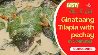 The easiest way to cook Ginataang Tilapia with pechay [upl. by Nyleimaj]