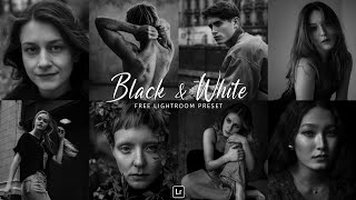 Black and White Preset  Lightroom Mobile Preset Free DNG amp XMP  Lightroom presets  Free Preset [upl. by Llerret]