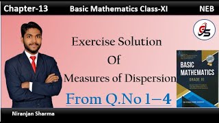 Exercise of Measure of Dispersion from Q no 14  Class 11  NEB  Get Solution Niranjan Sharma [upl. by Laemsi]