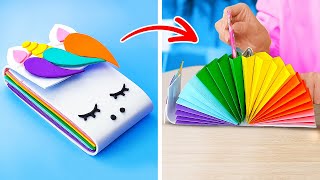 Genius School Hacks and DIY Stationery Projects You Wont Believe 📝✨ [upl. by Goldshell5]