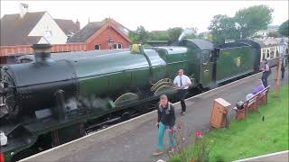 TWO PASSENGER AND ONE FREIGHT TRAIN AT BLUE ANCHOR WSR 27 JULY 2024 [upl. by Siderf613]