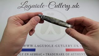 Laguiole Pocket Knife Black Poplar Burl  Laguiole UK [upl. by Migeon]