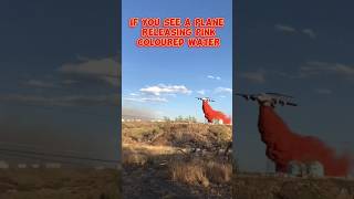 Plane drops fire retardant facts shortvideo reels shorts viralvideo shortsvideo short [upl. by Nosoj]