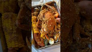 pov seafood boil date 🦀🔥 seafood seafoodboil crab crabboil cajun [upl. by Aner883]