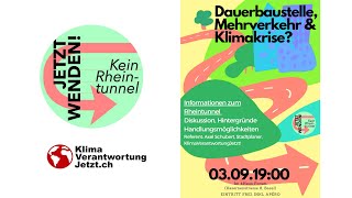 Infoveranstaltung «JetztWenden – Kein Rheintunnel» am 3924 in Basel Referent Axel H Schubert [upl. by Dadelos643]