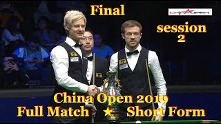 Neil Robertson vs Jack Lisowski FINAL ᴴᴰ session2 ChO 2019  Full Match ★ Short Form [upl. by Woodberry]