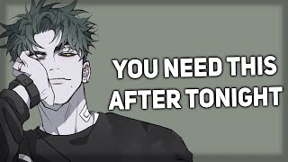 Taller boyfriend gives you gentle aftercare Hair Playing Comfort ASMR Boyfriend [upl. by Grefe]