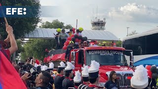 Ángel Barajas regresa a Cúcuta como medallista de plata en gimnasia de los Juegos Olímpicos 2024 [upl. by Camarata]