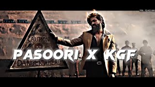 Pasoori x KGF 😈Whatsapp Status🔥Rocky Bhai Attitude [upl. by Brawner758]