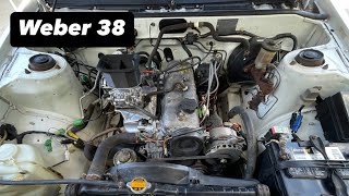 AE86 gets a WEBER Carb and engine bay CLEANED [upl. by Stefanie]