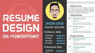 How to Make a CV on PowerPoint [upl. by Atenek149]