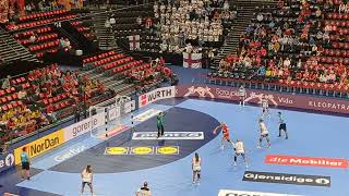 EHF EURO 24 🇫🇴 FAR vs 🇩🇰 DEN  Denmark Scores Penalty Shot [upl. by Jaimie]