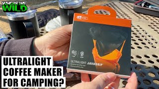 ULTRALIGHT COFFEE MAKER FOR CAMPING  GSI Java Drip Test amp Review [upl. by Slifka]