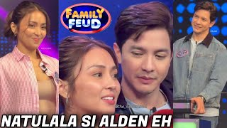 REAKSYON ni Alden Richards di NAIPINTA Mukha sa KILIG ng BUMISITA si Kathryn Bernardo sa FAMILY FEUD [upl. by Pedersen760]