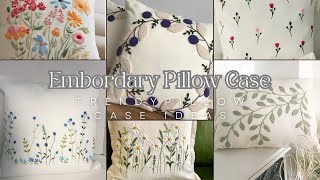 Trendy Embordary Pillow Cover Desgine Ideas  Aesthetic Pillow Case  Hand Embordary Cushion Cover [upl. by Peggie]