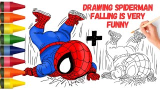 How to draw Spiderman easy funny [upl. by Dash]