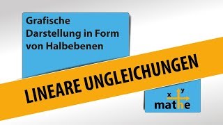 Halbebenen  Lineare Ungleichungen grafisch dargestellt [upl. by Iuqcaj]