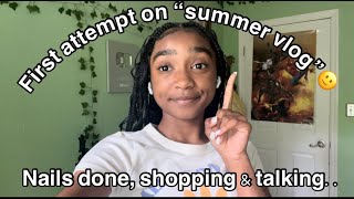 ATTEMPTING MY FIRST quotSUMMER VLOGquot☀️🍉 nails hair shopping etc [upl. by Keviv]