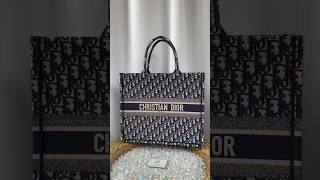 Dior Book Tote Large 42CM Navy Blue [upl. by Letsirk178]