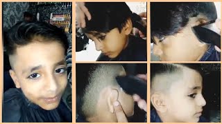 A Cute Boy Gets His Sides amp Back Fade Haircut At Barbershop [upl. by Maharg]