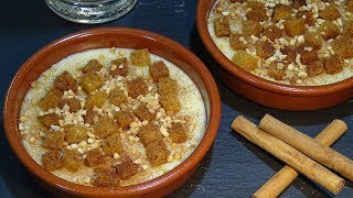 Receta Riquísimo postre tradicional Gachas Dulces Poleá o Espoleá Loli Domínguez [upl. by Dumm]