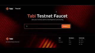 Tabi Testnet Faucet [upl. by Macegan]