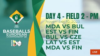 Baseball5 European Championship 2023 Field 2  Day 4  Afternoon Games [upl. by Lepp35]