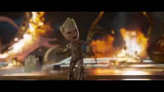 Guardians of the Galaxy Vol 2 opening scene Baby Groot dance [upl. by Nisotawulo795]