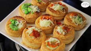 3 Ways Vol Au Vents  Easy and Quick Starters Recipe  Chetna Patel Recipes [upl. by Mcbride]