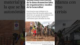 Policias y bomberos denuncian falta de organizacion y medios de la Generalitat Valenciana [upl. by Ruel139]