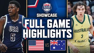 AUSTRALIA vs USA  USAB SHOWCASE  FULL GAME HIGHLIGHTS  July 15 2024 [upl. by Eintruoc]