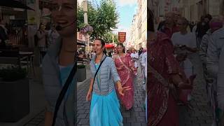 🙌 Sri Chaitanya’s People on the Streets of Bielefeld Germany [upl. by Llenaj]