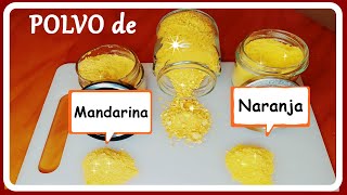 ¿SABES HACER POLVO DE CÁSCARA DE NARANJAS🍊🍋 para que SIRVE¡¡ [upl. by Nylednarb]