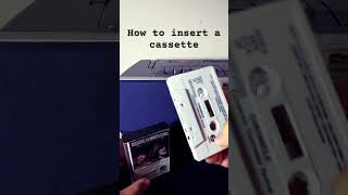 How to insert a cassette  retro cassette tapes cassetteculture [upl. by Bivins]