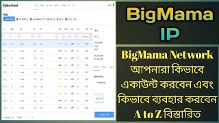 BigMama Proxy Network আপনারা কিভাবে একাউন্ট করবেন এবং ব্যবহার করবেন A to Z  How to Use BigMama IP [upl. by Naicul]