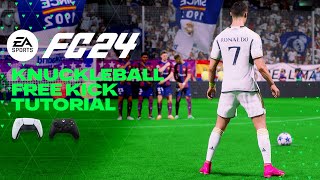 FC 24  KNUCKLEBALL FREE KICK TUTORIAL  Xbox amp Playstation [upl. by New]